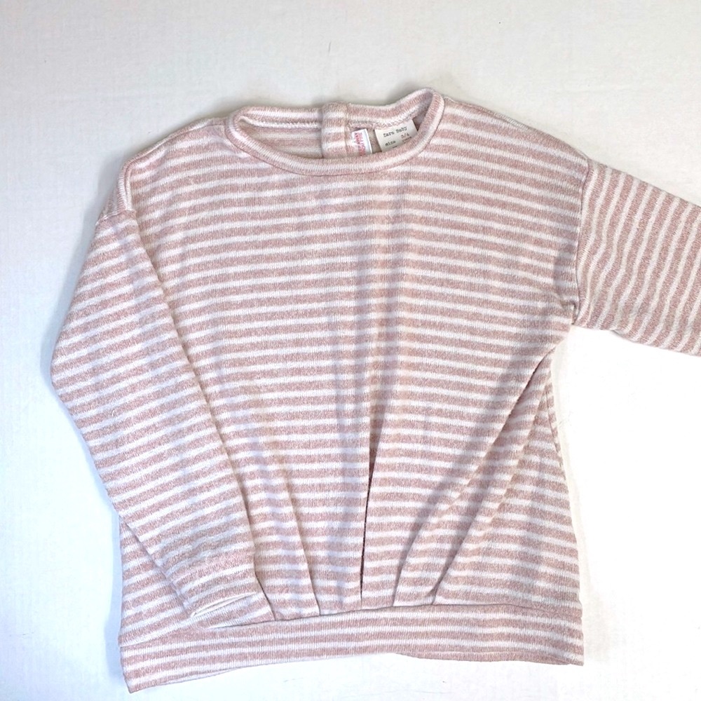 Zara Baby Toddler Girl Striped Sweater, Size 3-4 Years